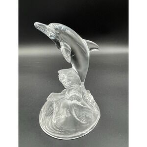 Vtg 1970s Cristal d"Argues Durand. Company Made In‎ France. Crystal Dolphin